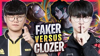 T1 FAKER vs FOX CLOZER! - T1 Faker Plays Hwei MID vs FOX Clozer Orianna! | Season 2024