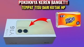 BURUAN CARI KOTAK HP BEKAS !! BEGINI CARA BUAT TEMPAT TISU DARI BEKAS KOTAK HP, KEREN DAN OTOMATIS