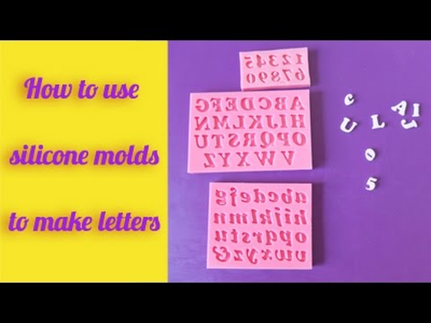How to use silicone molds to make letters / Jak używać