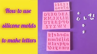 How to use silicone molds to make letters / Jak używać silikonowych form do  robienia literek 