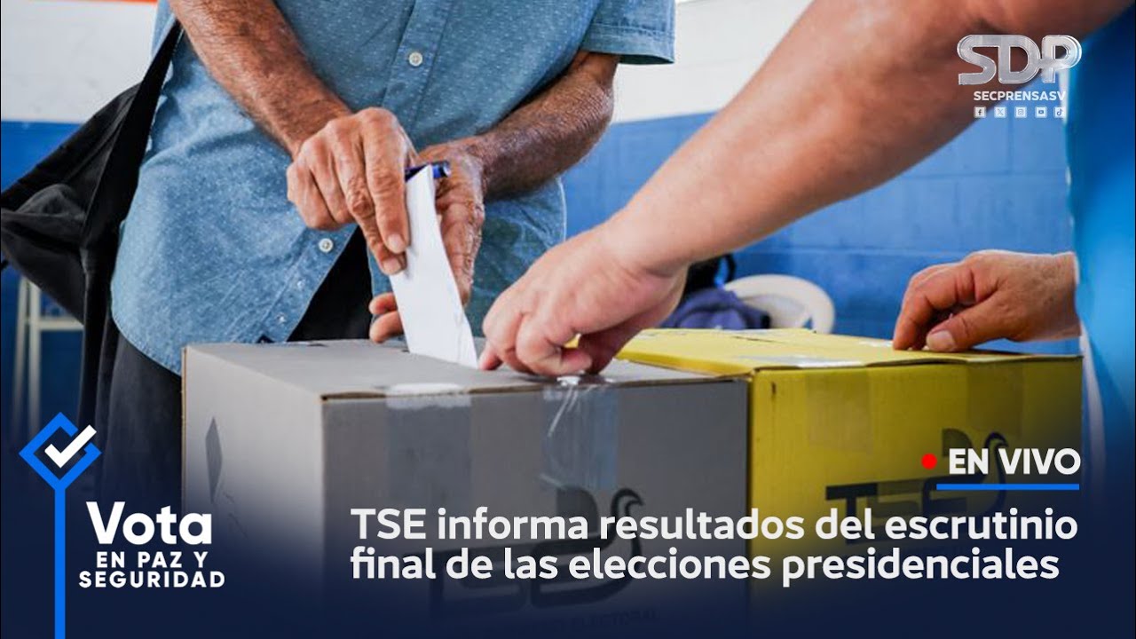 TSE informa sobre los resultados del escrutinio final de las elecciones ...