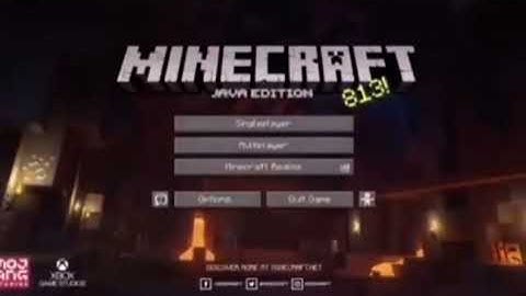 Minecraft title screen concept