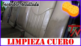 Como LIMPIAR ASIENTOS de CUERO + HIDRATAR Limpieza Interior