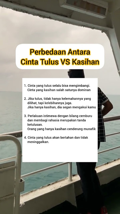 Perbedaan Antara Cinta Tulus VS Kasihan #foryou #shorts #infomenarik