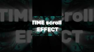 Capcut | Time Scroll Effect 💀🔥 | #shorts #viral