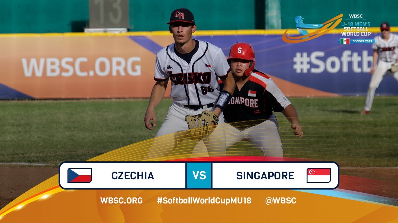 Highlights - Game 18 - Czechia vs Singapore - 2023 U-18 Men's Softball World Cup