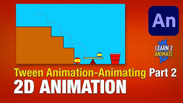 How to Animate a Bouncing Ball using Tween animation in Adobe Animate CC 2021. Set up Part 2