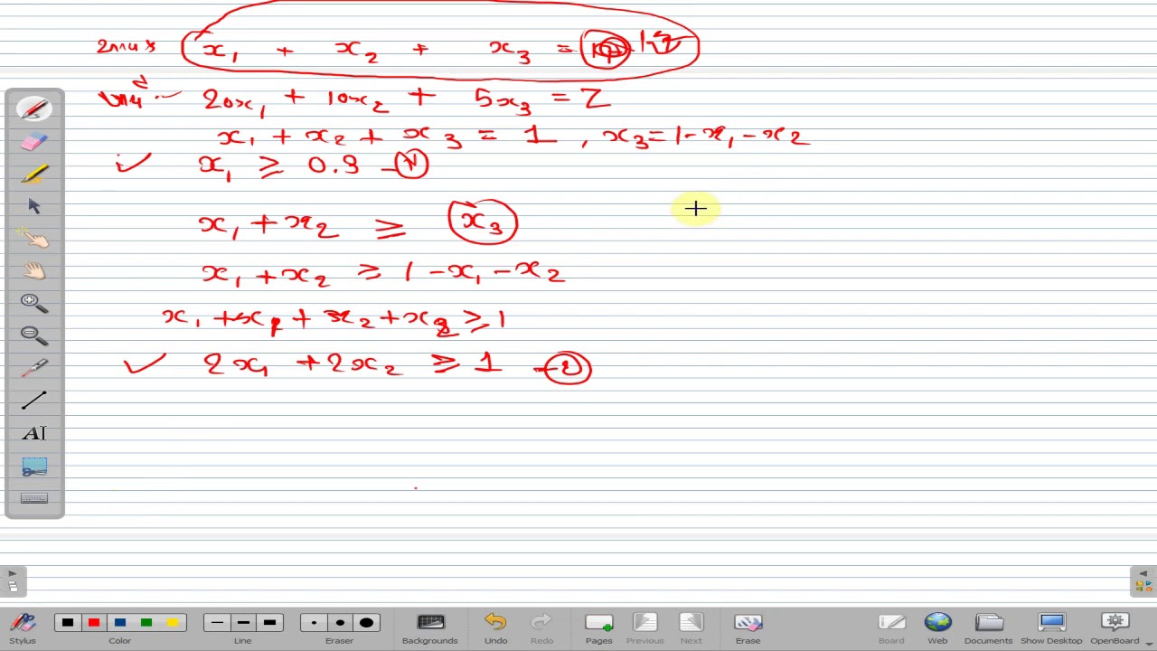 Sem 6 Linear Equation Linear Programming 3 - YouTube