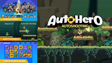 ¡Adictivo y lleno de accion! - Auto Hero: Auto-fire platformer Gameplay (Android/iOS)