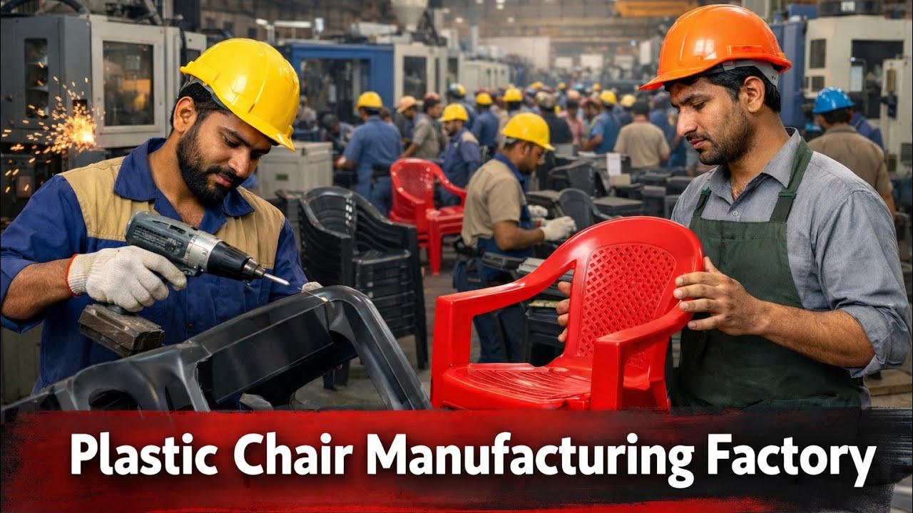 How Plastic Chairs Are Made in Factory | Plastic Chair Manufacturing ...
