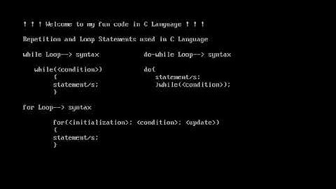 C Language : Lesson 13 - 1 Repetition and Loop Statements (Do-While)