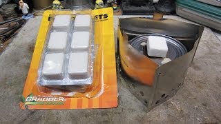 Trangia Triangle - Modified To Use Solid Fuel - Grabber Outdoor - Boil Test #1 Trangia Triangle - Modified To Use Solid Fuel - Grabber Outdoor - Boil Test #1