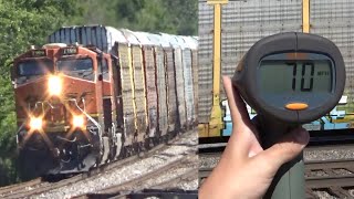 70 MPH Autorack train flying thru Elmer, MO 9/2/2024
