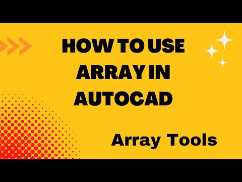 How to use Array in AutoCAD | Array Tools | Autocad Bangla Tutorial