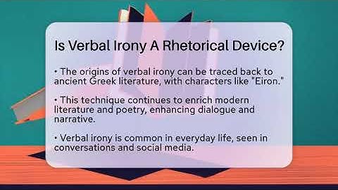 Is Verbal Irony A Rhetorical Device? - The Prose Path