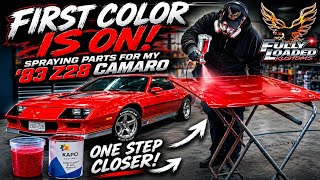 Details NEW RED COLOR!!! for My 1983 Z28 | Kapci Coatings + Spraying 1st kolor and Pulling the 305 Engine News