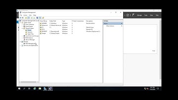 Managing shares in Computer Management