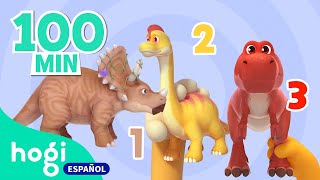 Aprende los Números y Colores con Dinosaurios | 123 | Tiranosaurio | Hogi en español