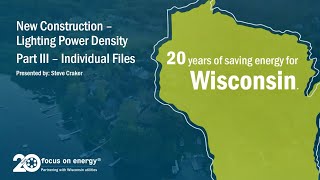 New Construction - Lighting Power Density Part III - Individual Files