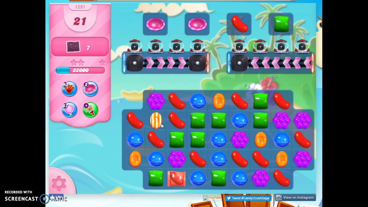 Candy Crush Level 1291 Audio Talkthrough, 2 Stars 0 Boosters YouTube