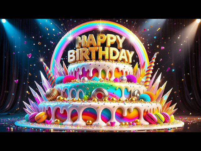 🎂 Best Happy Birthday Song 🎉 Colorful Birthday Cake | The Most Beautiful Birthday Celebration 2026
