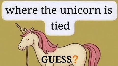 jeelu is live IQ test live puzzle game solve Where the unicorn is tied mind game brain test