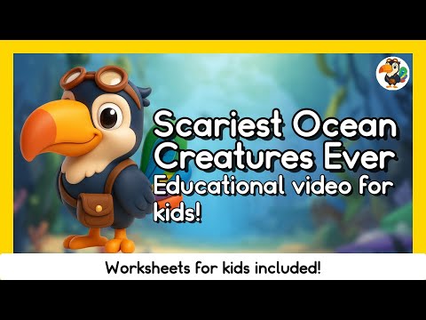 Scariest Ocean Creatures That Lived | Educational Videos For Kids With Tibo the Toucan