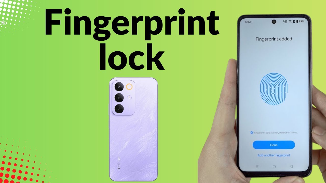 Realme c85 5g in display fingerprint setting/Realme c85 fingerprint screen lock/fingerprint sensor