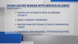 Thp Woman Seriously Injured, Charges Pending After Crash On I-81 In Greene Co.