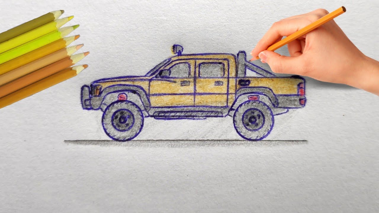 Falcon Art Drawings Br🇧🇷 on X: Como desenhar HILUX Rebaixada.:   via @  / X