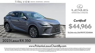 Certified! Pre Owned Specials on Select Lexus RX 350 Models Chantilly Dale City VA DC 260511