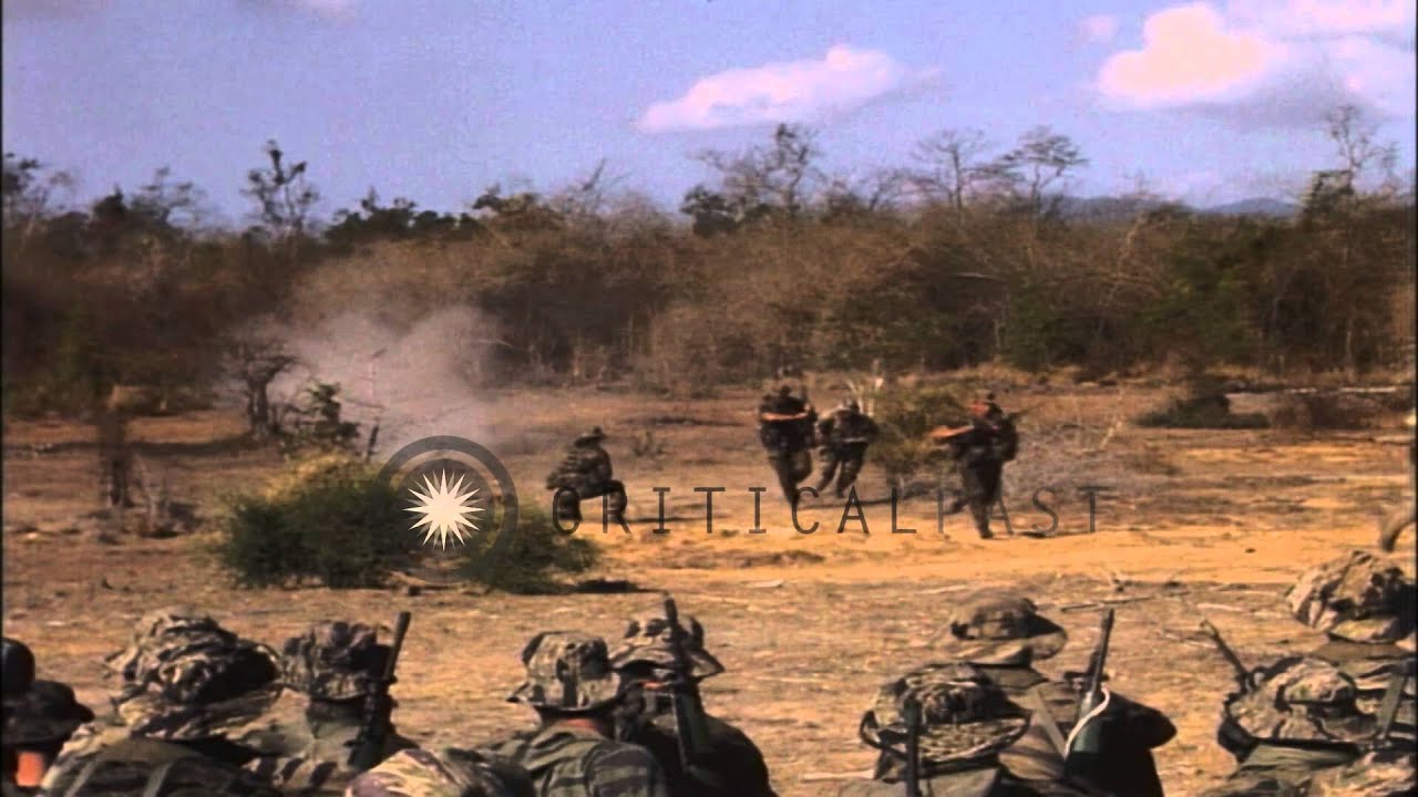 US Army tactical field training at MACV Recondo school in Nha Trang, Vietnam HD Stock Footage