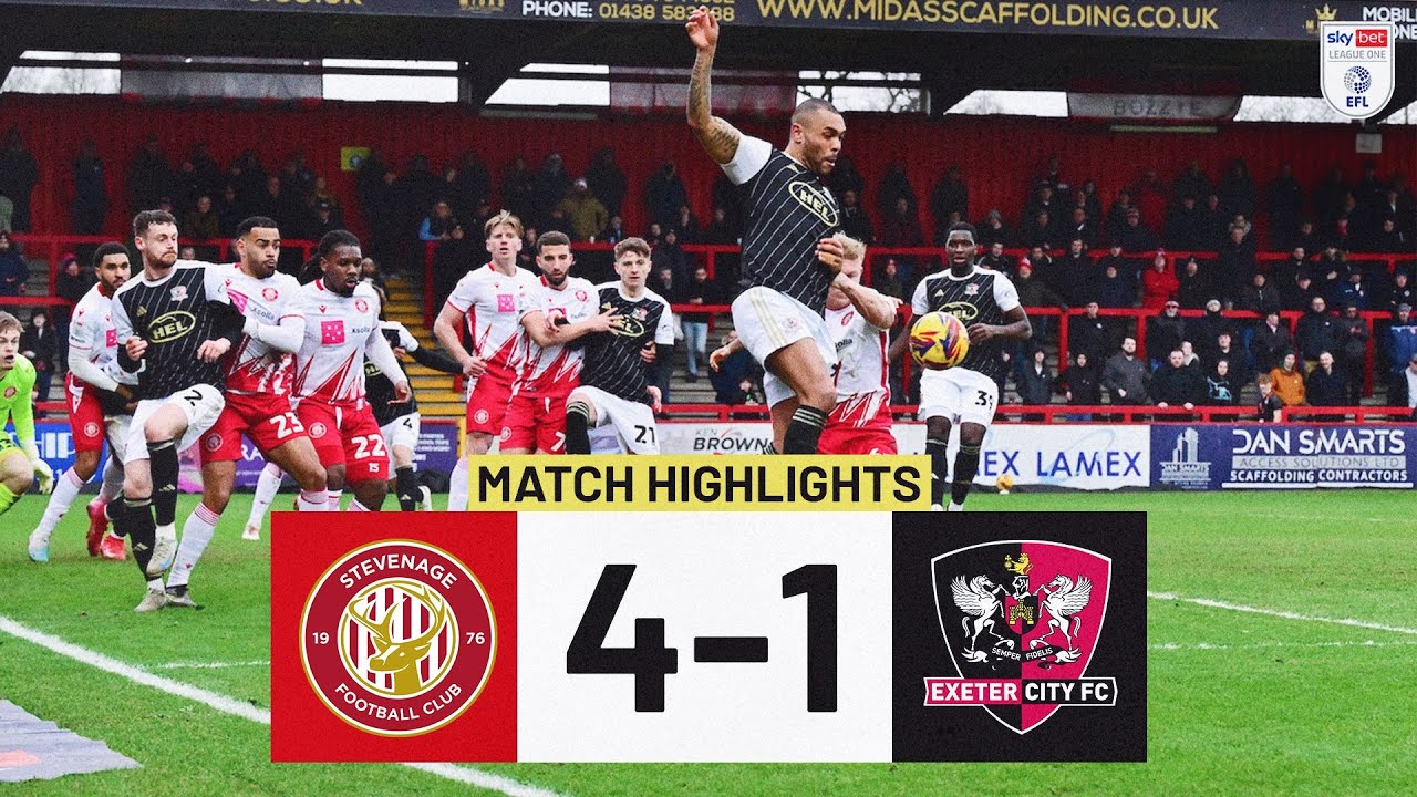 🎥 Highlights: Stevenage 4 Exeter City 1 | Exeter City Football Club ...
