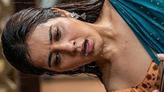 Raashi Khanna Face Closeup with Makeup Closeup | Face Nose Lips highlights Lips Closeup