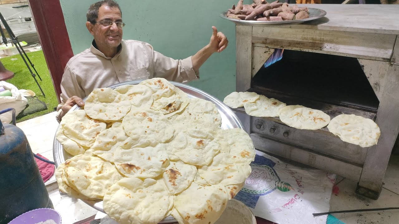 أناا وبنتي عملنا الرقاق الطري باللبن الرايب بدون تعب ولا مجهود ومليناا البيت بالخير🥟🥠