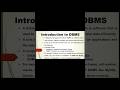 Introduction to DBMS | Purpose of DBMS | Applications of DBMS | Creative Notes #database #dbms