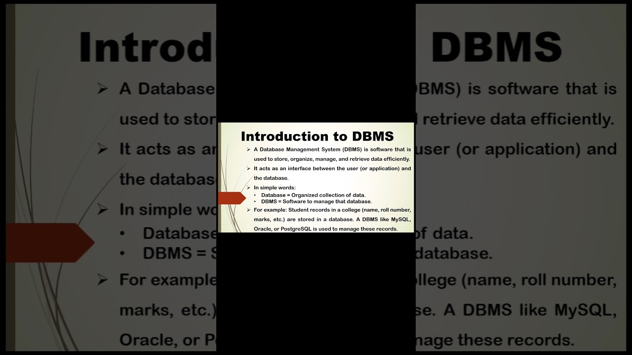 Introduction to DBMS | Purpose of DBMS | Applications of DBMS | Creative Notes 