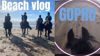Beach vlog with friends and GOPRO | MD equestrian _