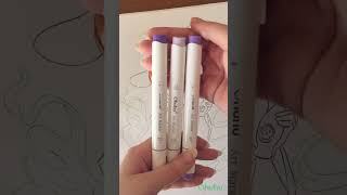 🔮 Sucy #littlewitchacademia with #jackskellington by #ohuhumarkers #shorts #relaxingcoloring