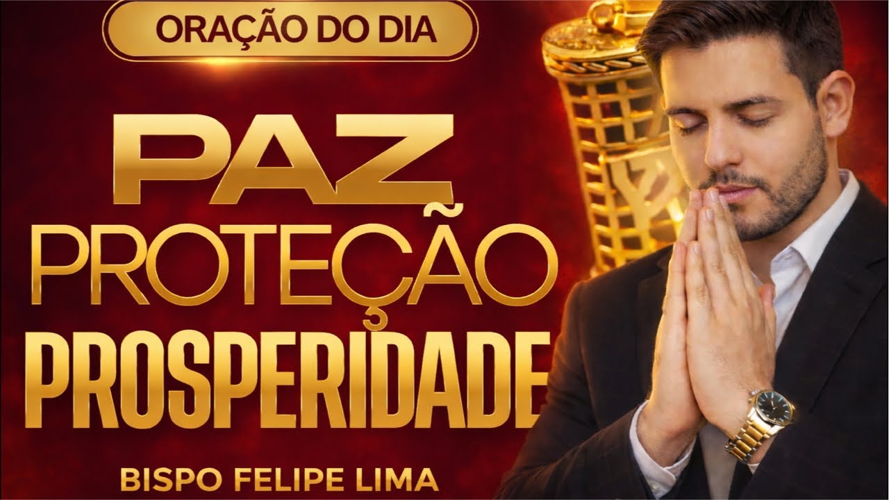 ORAÇÃO DA MANHÃ DE HOJE 🙏 PAZ, PROTEÇÃO E PROSPERIDADE PARA SUA VIDA | Bispo Felipe Lima