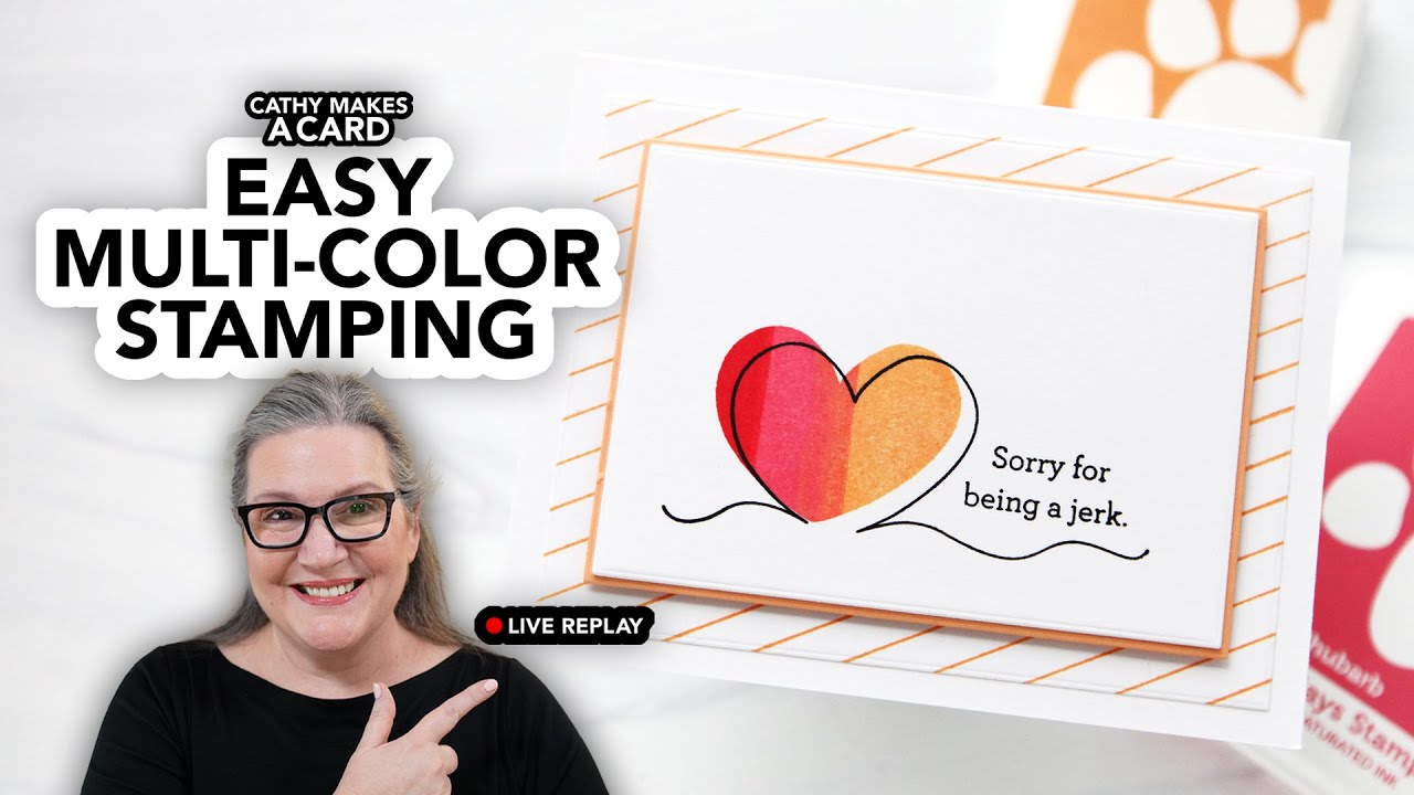 Cathy Makes a Card Live - YouTube