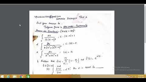 upsc maths optional | complex analysis | test 2 | part 19