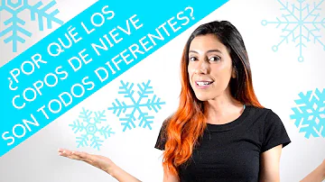 ¿Por qué cada copo de nieve tiene una forma diferente?