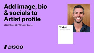 Set up and manage Artist Profiles in DISCO screenshot 2