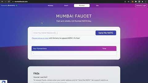 how to add the polygon test network "mumbai" to your metamask wallet and add matic tokens