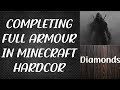 Completing Full Diamond Armour in 66 Day #MinecraftHardcore #1