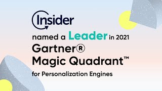 Insider named Leader in 2021 Gartner Magic Quadrant For Personalization Engines