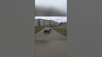 That landing was crispy!! #rccar #traxxas #rustler #trending #jump #gopro