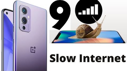 OnePlus 9 4G and 5G internet settings Slow data connection