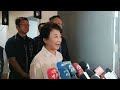 盧秀燕喊話賴總統3件事 不會宣布獨立 刪除台獨黨綱 守護中華民國。(陳淑娥 攝)